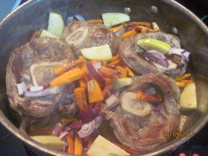 Osso bucco aux carottes