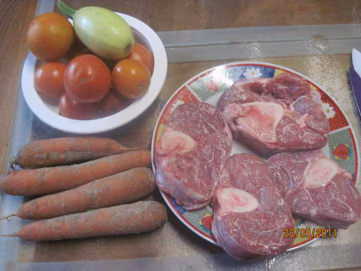 Osso bucco aux carottes