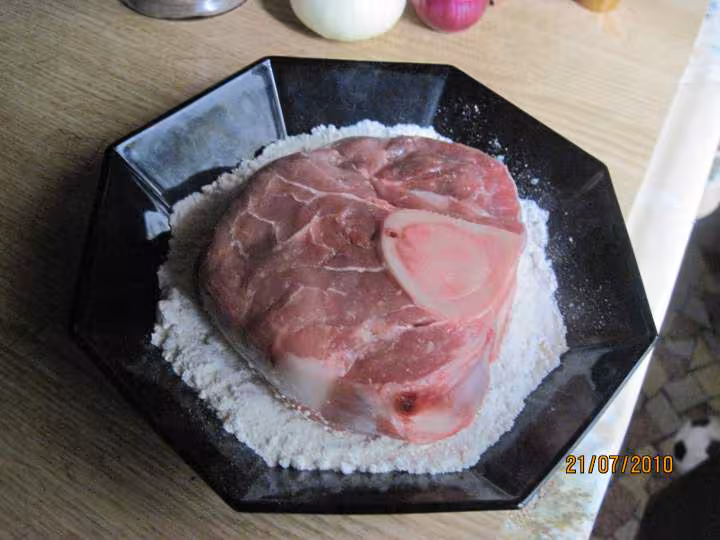 Osso bucco de veau aux endives a l etouffee