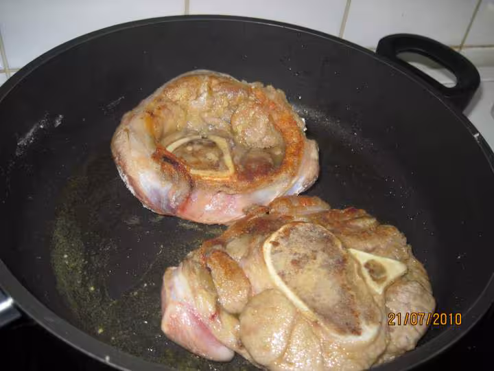 Osso bucco de veau aux endives a l etouffee