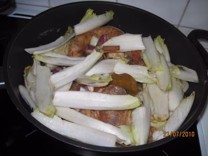 Osso bucco de veau aux endives a l etouffee