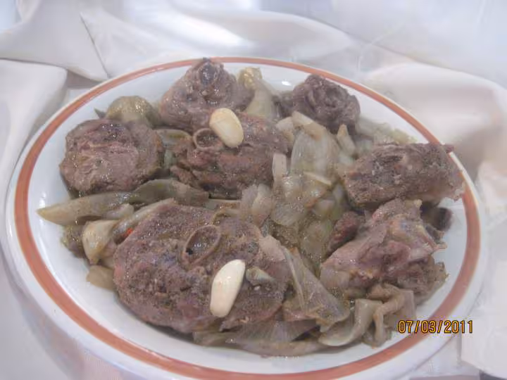 Osso bucco sur 1 lit d endives a l etouffee
