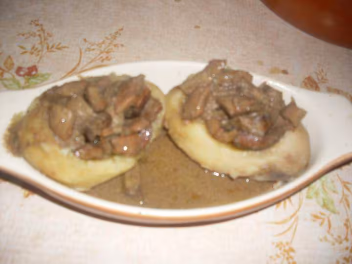 P de terre farcies aux rognons