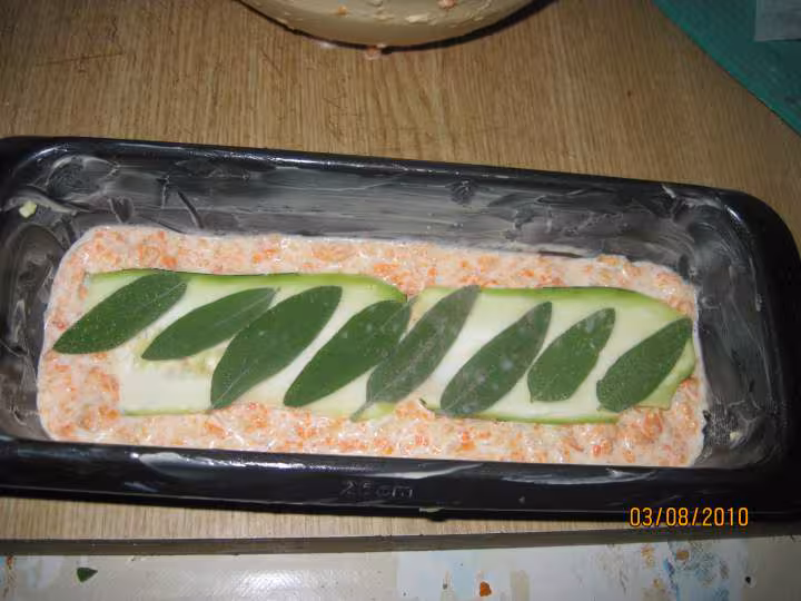 Pain de flan aux legumes a la sauge
