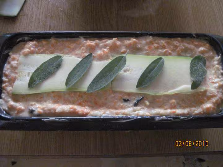 Pain de flan aux legumes a la sauge