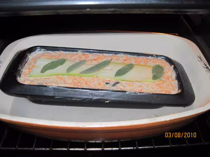 Pain de flan aux legumes a la sauge