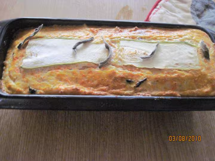 Pain de flan aux legumes a la sauge