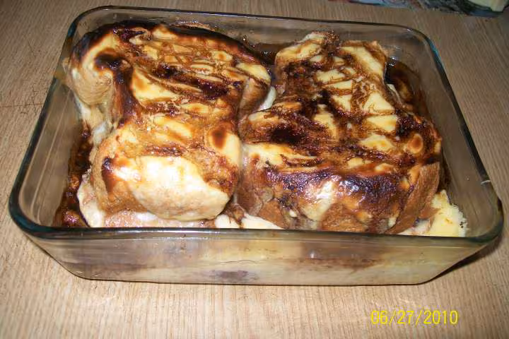 Pain de mie aux figues creme anglaise