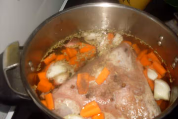 Palette de jambon aux lentilles photos