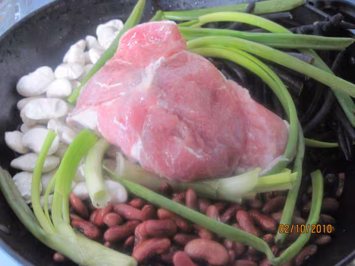 Palette de porc au haricots de soissons amp divers legumes