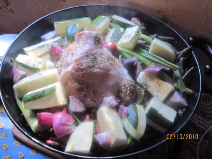 Palette de porc au haricots de soissons amp divers legumes