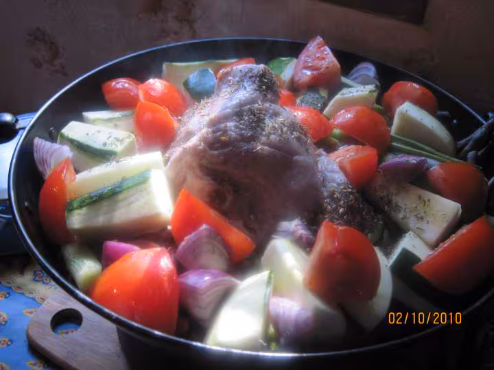 Palette de porc au haricots de soissons amp divers legumes