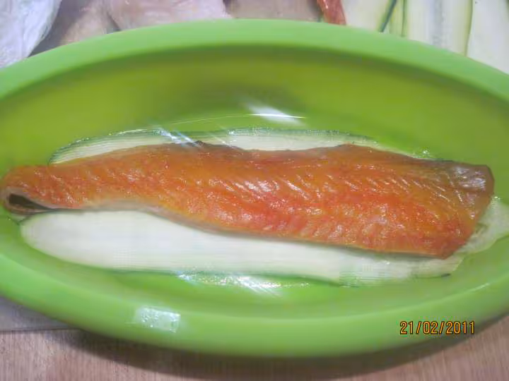 Papillotes aux poissons crustaces aux legumes mo