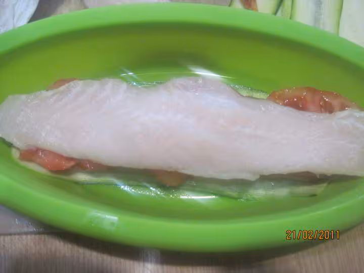 Papillotes aux poissons crustaces aux legumes mo