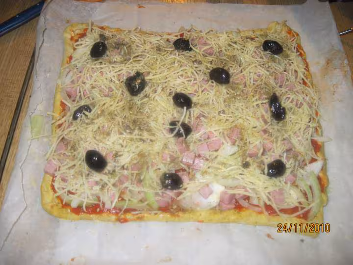 Pate a pain au massale oignons jambon