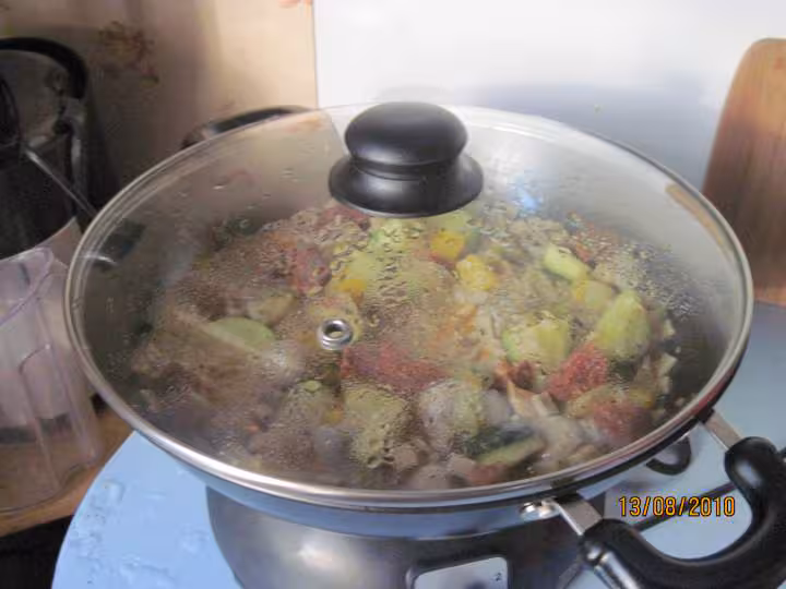 Pate aux chorizo amp legumes en wok