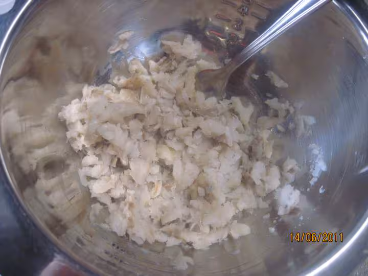 Pate aux poissons champignons en sauce