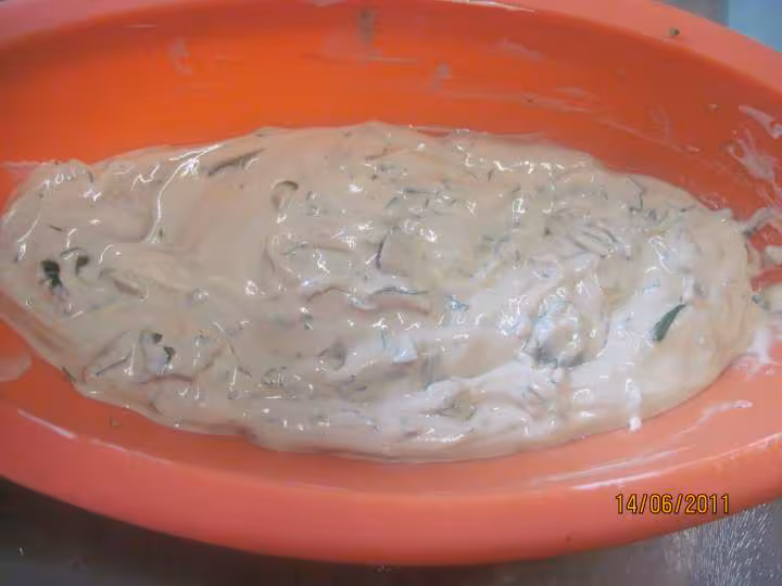Pate aux poissons champignons en sauce
