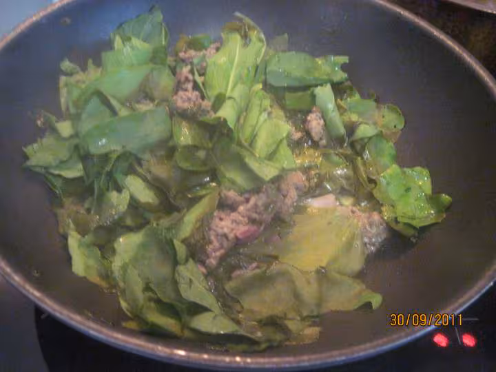 Pate coude a l oseille cuisinee en sauce