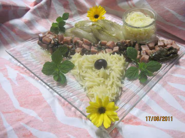 Pate d avoine aux des de jambon et d oseille