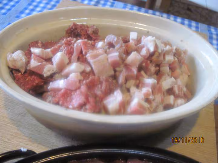 Pate de foie de porc et de viande de porc