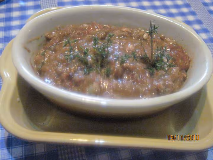 Pate de foie de porc et de viande de porc