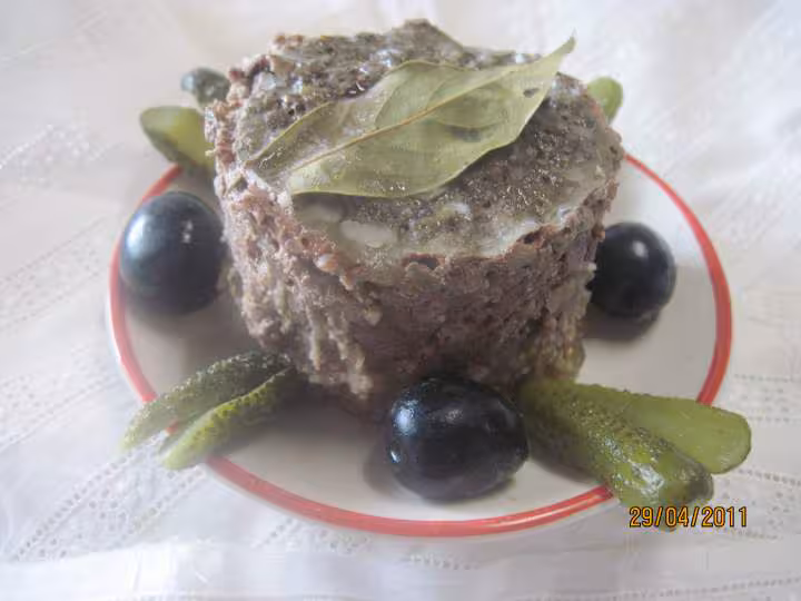 Pate de rognons de porc sterilises
