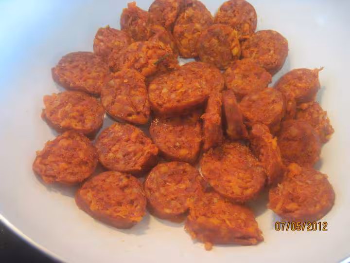 Pate farfalles au chorizo et lentilles