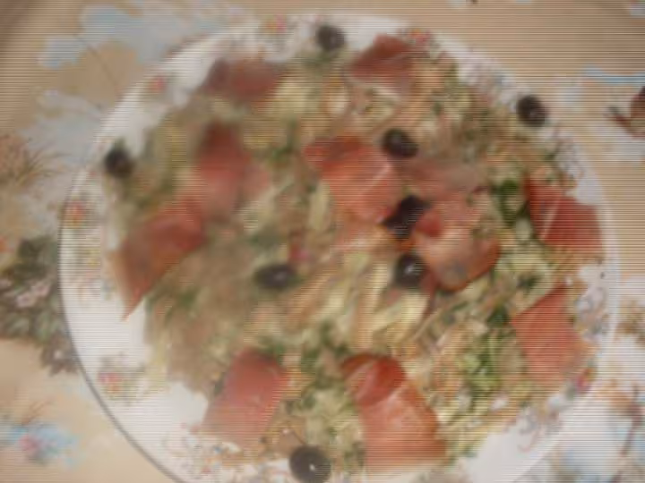 Pates aux jambon de parme
