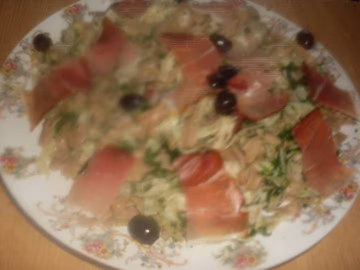 Pates aux jambon de parme