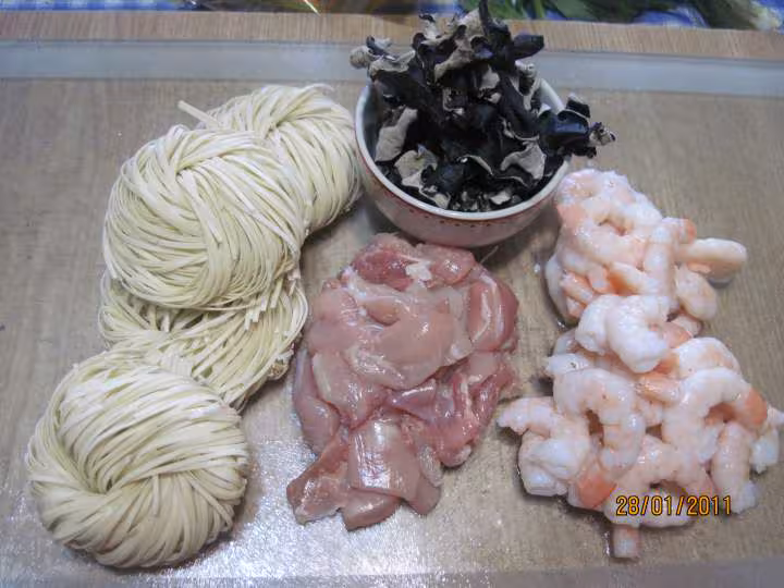 Pates chinoise cuisinees