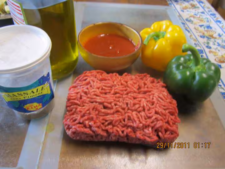 Pates crozets de savoie au boeuf et poivrons