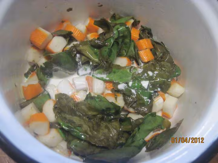 Pates papillons de savoie a l oseille et surimi