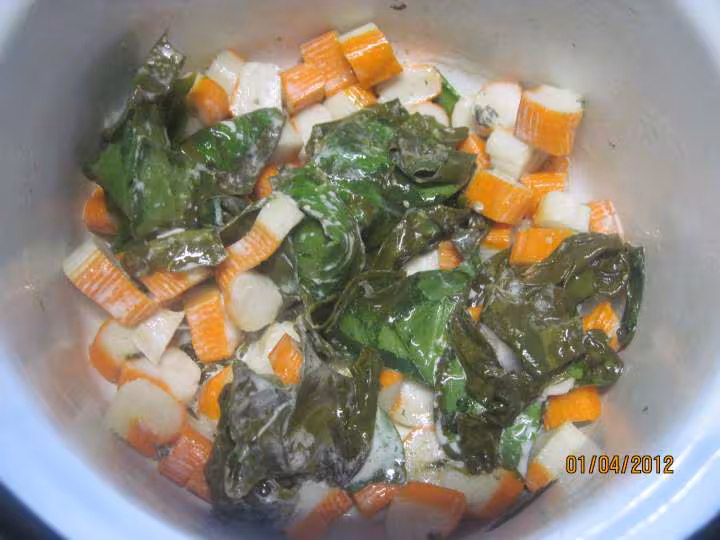 Pates papillons de savoie a l oseille et surimi