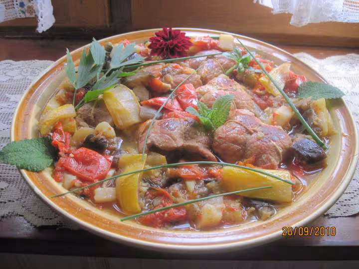 Paupiettes de porc aux legumes