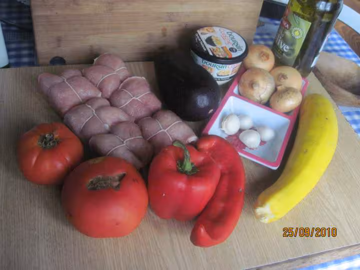 Paupiettes de porc aux legumes