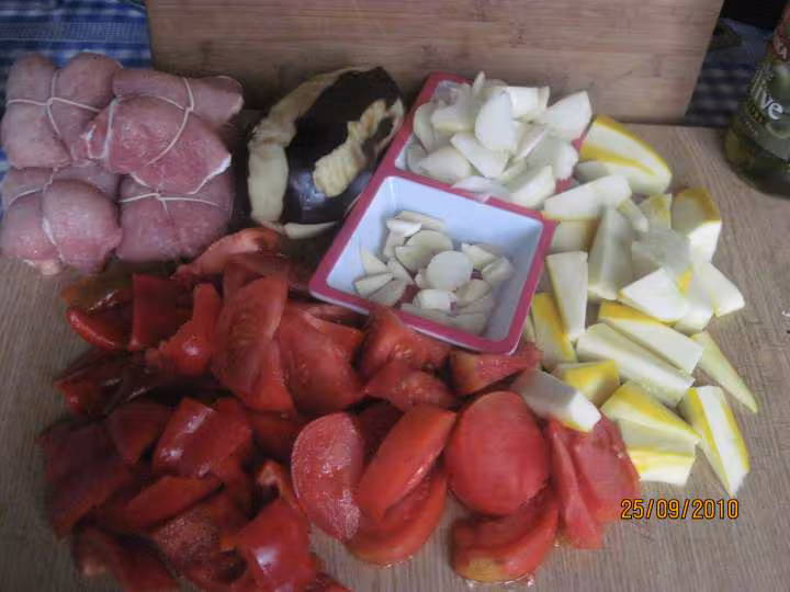 Paupiettes de porc aux legumes