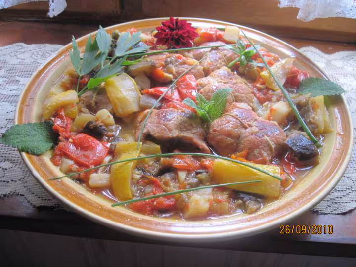 Paupiettes de porc aux legumes