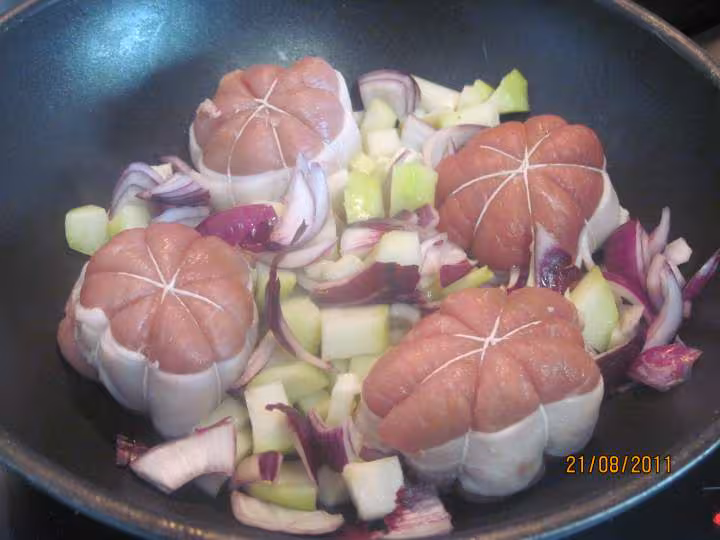 Paupiettes de veau aux legumes