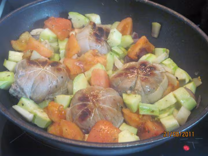 Paupiettes de veau aux legumes