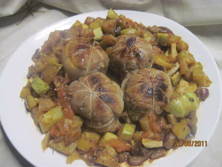 Paupiettes de veau aux legumes