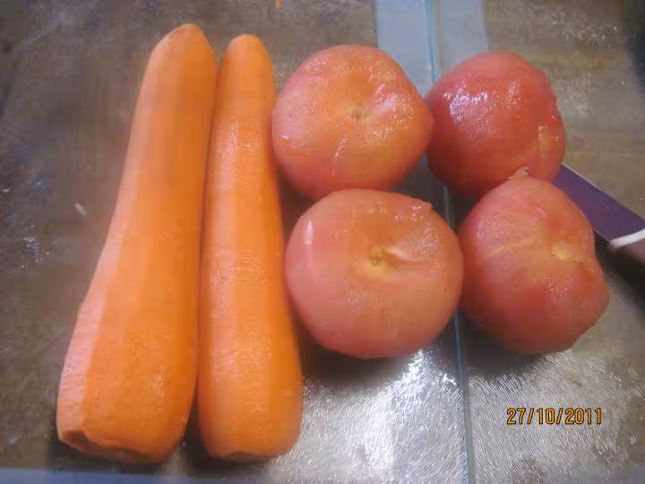 Pave de cabillaud aux legumes crevettes