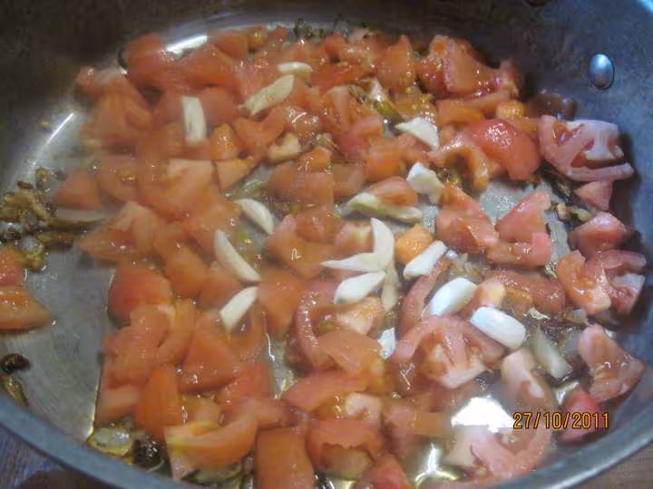 Pave de cabillaud aux legumes crevettes