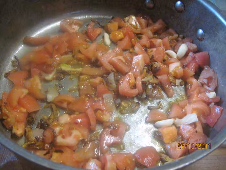 Pave de cabillaud aux legumes crevettes