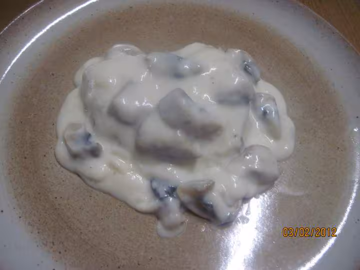 Paves de lieu noir aux champignons en sauce