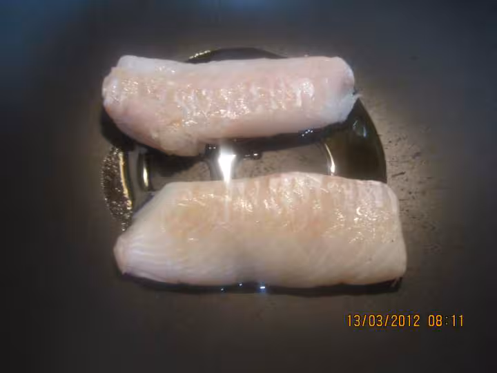 Paves de poisson et crustaces eu boulgour