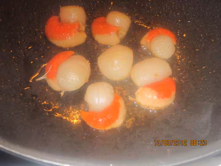 Paves de poisson et crustaces eu boulgour