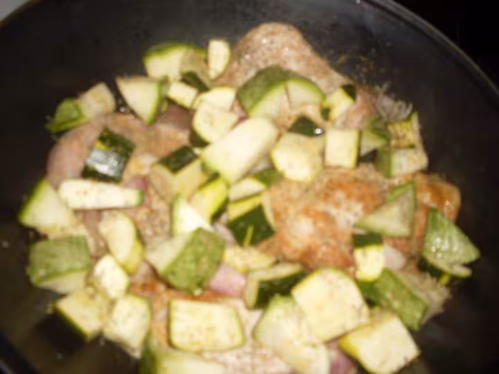 Paves de porc aux tagliatelle