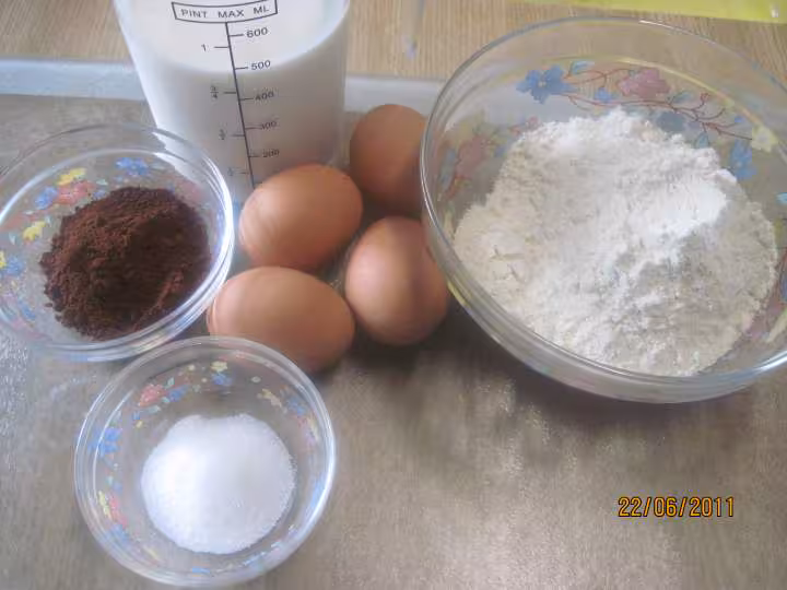 Petites crepes au chocolat