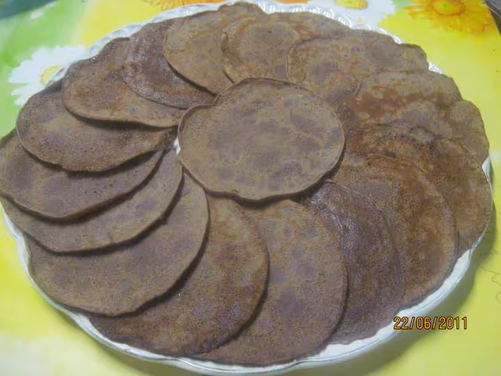 Petites crepes au chocolat